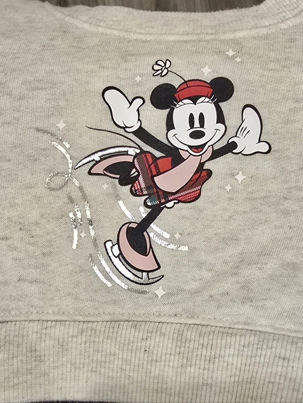 Disney Jumping Beans Minnie Mouse Dress 12 Months Gray Black Sparkle Dress
